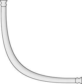 Uniwersalny drążek prysznicowy, 80 x 80/90 x 90 cm,WENKO