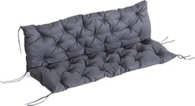 Outsunny poduszka na ławkę poduszka oparcia na ławce 150x98x8 cm