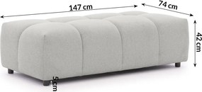 Jasnoszary podnóżek Albane – Ropez