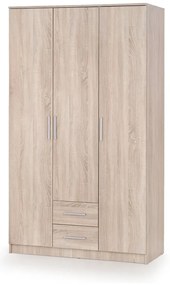 Szafa trzydrzwiowa LIMA S-3 120cm dąb sonoma HALMAR