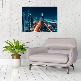 Obraz  - Noc w Dubaju (70x50 cm)