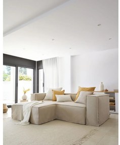 Poszewka na poduszkę z mieszanki lnu 45x45 cm Blok – Kave Home