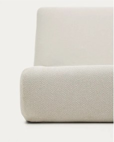 Beżowe tapicerowane łóżko jednoosobowe bez stelaża 90x200 cm Martina – Kave Home