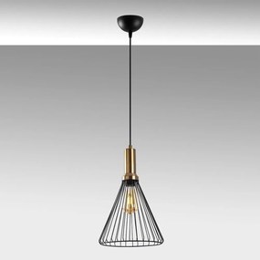 Czarna lampa wisząca z metalowym kloszem ø 24 cm Dear – Opviq lights