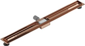 Mexen Flat korpus do odpływu liniowego 90 cm, różowe złoto - 1615090