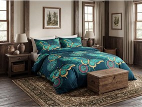 PrzytulneMieszkanie.pl PrzytulneMieszkanie.pl Pościel z mikrofibry AZURIA niebieska Rozmiar pościeli: 70 x 80 cm | 140 x 200 cm