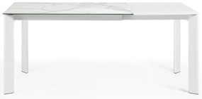 Rozkładany stół z dodatkowym blatem z blatem w dekorze marmuru 80x120 cm Axis – Kave Home