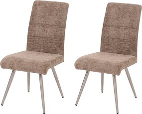 Krzesło do jadalni MCW-G55 (zestaw 2 sztuk),  brązowy