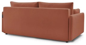 Pomarańczowa rozkładana sofa 211 cm Marcel – Bobochic Paris