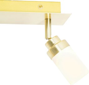 Nowoczesny reflektor łazienkowy mosiądz 2-światła IP44 - Japie