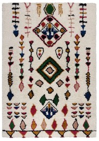 Kremowy wełniany dywan tkany ręcznie 120x170 cm Moroccan Fes – Flair Rugs