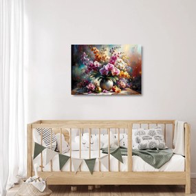 Obraz na szkle - Wazon z kwiatami II. (70x50 cm)