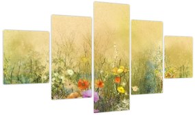 Obraz - Malowana łąka (125x70 cm)