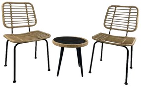 Zestaw mebli ogrodowych technorattanowych beżowy Joel PATIO