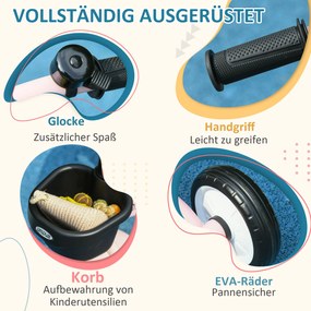 AIYAPLAY Trójkołowiec z koszykiem rowerowym