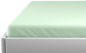 PrzytulneMieszkanie.pl Prześcieradło jersey do łóżeczka dziecięcego EXCLUSIVE 70x140 cm jasnozielone