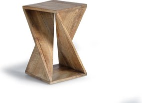 Stołek z drewna manguier