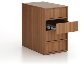 Kontener biurowy FRAME, 428 x 763 x 721 mm, orzech