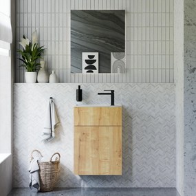 Badmöbel-Set KONDA 50 cm mit Mineralguss Waschbecken