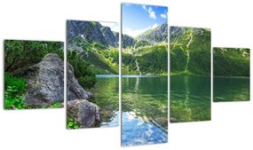 Obraz jeziora w Tatrach (125x70 cm)