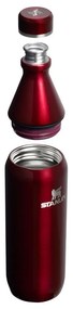 Bordowa butelka termiczna ze stali nierdzewnej 600 ml All Day Slim Bottle Garnet Shine – Stanley