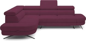 Narożnik OTIS L Lewostronny Regulowane Zagłówki wolnostojący tkanina AURORA 09 WERSAL