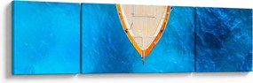 Obraz - Letnia łódź (170x50 cm)