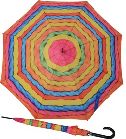Doppler Modern Art Woolly damski parasol długi automatyczny
