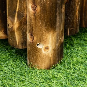 Outsunny drewniana donica ogrodowa 100x40x40cm naturalne drewno podwyższone łóżko do uprawy roślin | Aosom PL