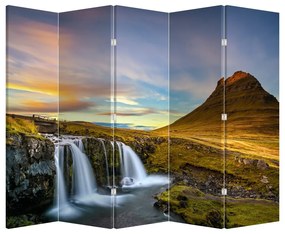 Parawan - Góra i wodospady na Islandii (210x170 cm)
