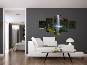 Obraz wodospadów (125x70 cm)