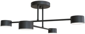 Czarna loftowa lampa sufitowa - D134-Evex