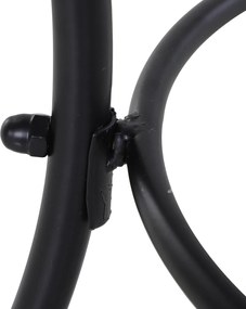 Stolik Ogrodowy Outsunny - Czarny Metal, Idealny na Taras i Balkon, Stylowa i Funkcjonalna Przestrzeń