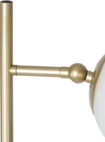 Inteligentna lampa stojąca złota z matowym szkłem w komplecie 2 Wi-Fi P45 - Pallon