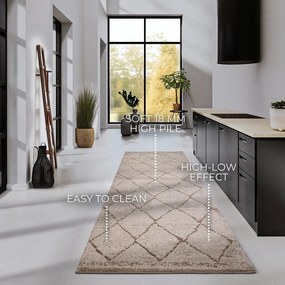 Beżowy chodnik 80x240 cm Perrotin Beige – Elle Decoration