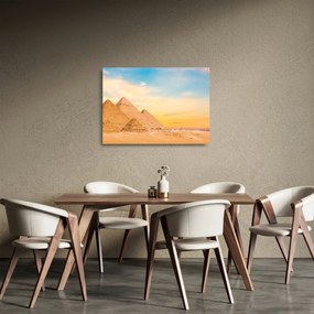 Obraz na szkle egipskich piramid (70x50 cm)