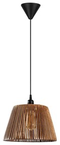 Lampa wisząca Cone - Natural, czarny