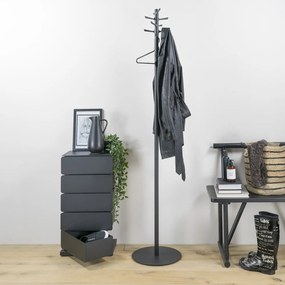 Czarny metalowy wieszak Pull – Spinder Design