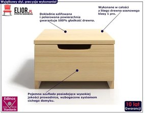 Szafka nocna z szufladą Laurell 2X Onrero 4X