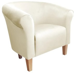 Fotel DRAWA 1 VELVET ecru ATOS
