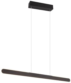 Czarna lampa wisząca LED Helios – Trio