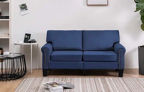 Luksusowa dwuosobowa sofa niebieska - Alaia 2X