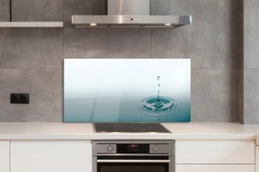 Szklany Panel Kropla Wody w Makrofotografii