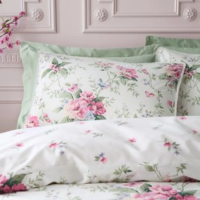 Kremowa pościel dwuosobowa 230x220 cm Bridgerton Penelope Floral – Catherine Lansfield