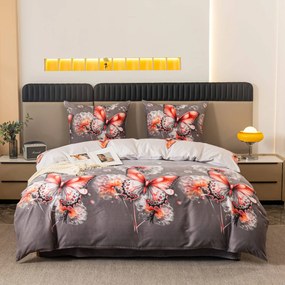 PrzytulneMieszkanie.pl PrzytulneMieszkanie.pl Pościel z mikrofibry FLARISSE szara Rozmiar pościeli: 70 x 80 cm | 140 x 200 cm