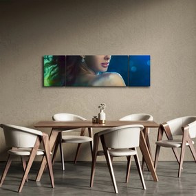 Obraz - Spojrzenie młodej kobiety (170x50 cm)