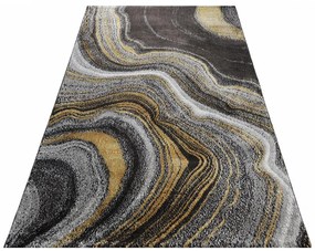 Dywan nowoczesny Pleasure Marmur szaro-złoty 200 cm x 290 cm