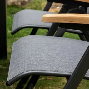 YELMO teak - ogrodowy aluminiowy fotel rozkładany