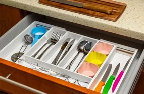 Biały bambusowy wkład na sztućce - Vaso 6X