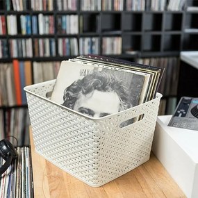 Curver RATTAN 'Y' STYLE Pojemnik do przechowywania duży, kremowy